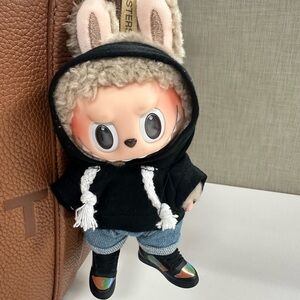 Labubu with clothes and LV shoes